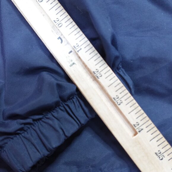 Vintage Structure Jacket Large Blue Anorak Nylon 1/4 Zip Cinch Waist - Picture 10 of 12